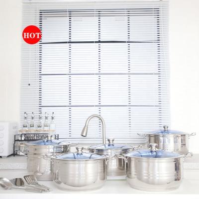 China Sustainable pots set cookware set cooking stick new product non cooking pots set cooking pots stainless steel for sale