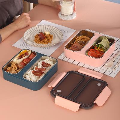 China Hot Sale Freshness Preservation 304 S/S Bento Lunch Box Stainless Steel Lunch Box for sale