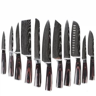 China Viable Professional Manual Kitchen Knives Sharpening Tool Kitchen Knife Tools Stainless Steel Kitchen Knife Set for sale