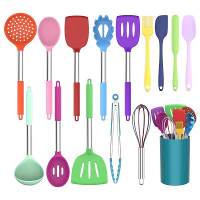 China Kitchen Stocked Utensils Set Stainless Steel Tools Kitchen Utensils Ultimate Cooking Utensils Nylon Cooking Set for sale