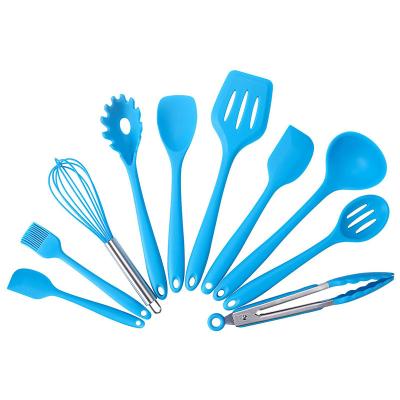 China Portable Camping Non-Stick Cooking Utensil Set Kitchen Bases Utensils Silicone Cooking Cooking Utensils for sale