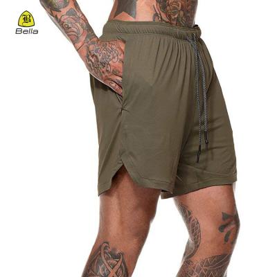 China QUICK DRY Fashion Training Clothes Custom Made Polyester Pants Man Sports Shorts With Inside Pocket for sale