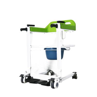 China Transfer patient to toilet EMSS commode toilet nursing wheelcahir transfer chair for sale