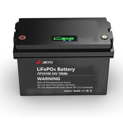 China 24V 100Ah LiFePO4 Battery Pack For Golf Cart RV Motorhome Electric Motorcycle for sale