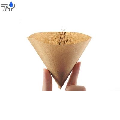 China Cone Shaped Hotels Food Grade Pour Over Coffee Maker Coffee Filter Paper Te koop