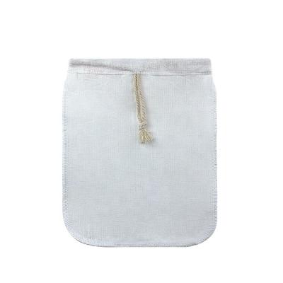 China Nut Milk Stored Hemp Drawstring Net Sack Extractor Bags For Nut Milk for sale