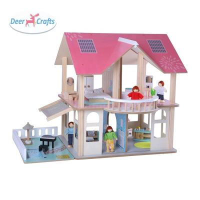 China Cartoon Toy Latest Wooden Dollhouse Toys For Children DA06447 for sale