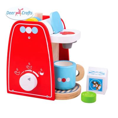 China Children Education New Design Wooden Coffee Maker Role Play Toy For Children DD10364 for sale