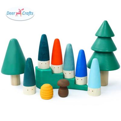 China DIY TOY New Wooden Children Wooden Stacking Blocks For Education DD13352 for sale