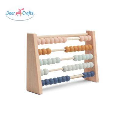 China Children's Education Bead Abacus Stand Kids Abacus Calculating Stand DA12052 Small Wooden Wooden Toys Children for sale