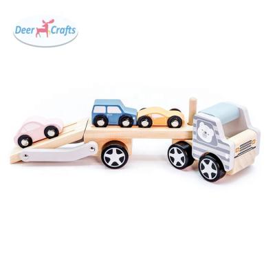 China For Children Playing 2021 Popular Magnet Vehicle Wooden Building Toy For Children DA04557 for sale