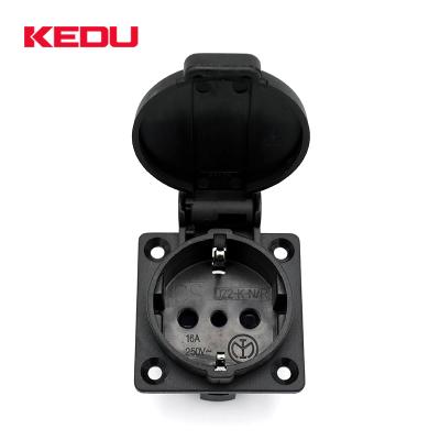 China High Quality Industrial Plug and Socket from KEDU 250V 16A 3 Pin Italy Waterproof Electrical Waterproof for sale