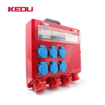 China KEDU Industrial Box 16A 32A 3 Phase Power Distribution Box BX3-2 BX3-2 for sale