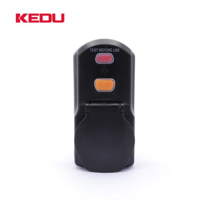 China KEDU Industrial Factory 16A 230V PRCD Leakage Protector Direct French Socket With CE Approved for sale