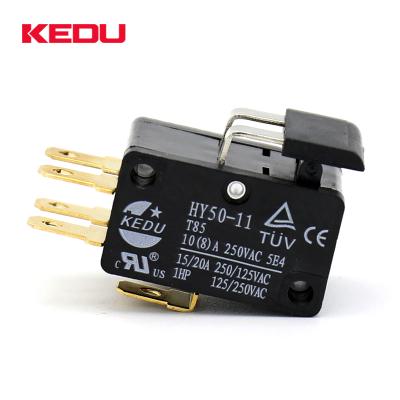 China KEDU HY50-11 2NO+2NC 10a t85 micro switch with UL TUV CE HY50-11 for sale