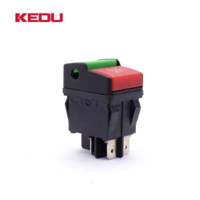 China KEDU HY52 12a high quality dpdt push button switch with lock HY52 for sale