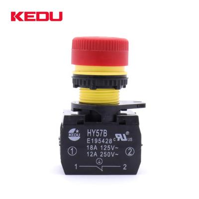 China High Quality KEDU IP66 Push Button Switch Emergency Stop Button HY57-B HY57B for sale