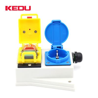 China KEDU KJD22 16A 250V Electromagnetic Switch With Germany KJD22 Plug for sale