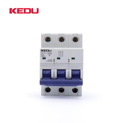 China KEDU 32amp 3P MCB Miniature Circuit Breaker with VDE CB CCC CE Certification M2C3231 for sale