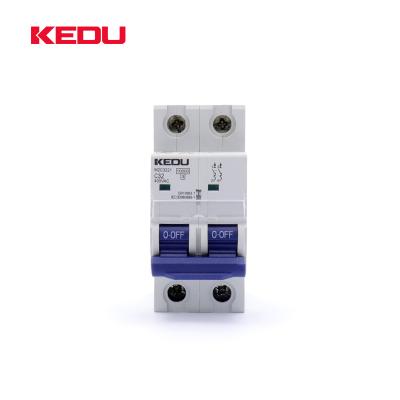 China KEDU 2P MCB Miniature Circuit Breaker With CB CCC M2C3221 CE Approved VDE for sale