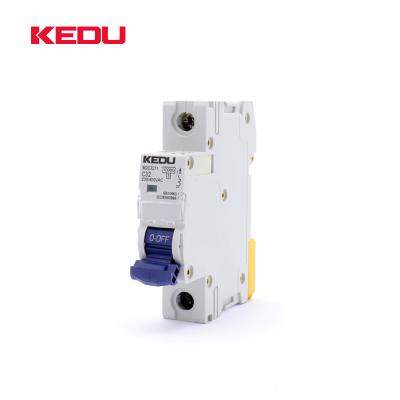 China KEDU Mini Circuit Breaker Single Pole High Quality 2 Amp MCB with CCC CE VDE 6KA/10KA for sale