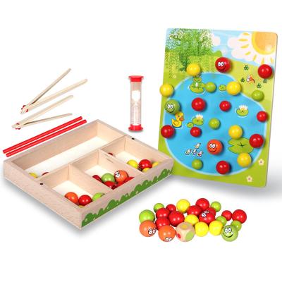 China Early Parent Kids Clip Ball Teaching Aid Digital Knowledge Game Toy Hand-eye Coordination Game Toy for sale