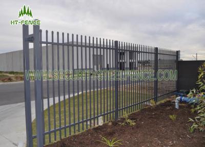 China Flat / Spear Top Steel Pool Fencing 1.2 × 2.4m Size With Heat Resistance for sale