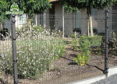 China Black Welded Wire Garden Fence With 3D Curved Type Powder Coating Finished for sale