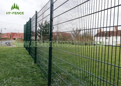 China Anti Climb Double Loop Decorative Fence , High Security Double Wire Mesh Fence  for sale