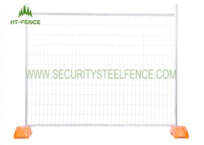 China 2.1m Height Temporary Fence Panels With Metal Clamps And Plastic Block for sale