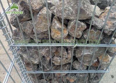 China High Security Welded Gabion Box / Gabion Mesh Cages For Garden Fence Decorative for sale