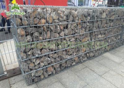 China Anti - Corrosive Welded Gabion Box / Gabion Stone Basket For Highway Checkpoints for sale