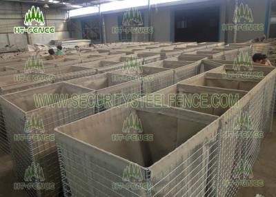 China Mil 7 Size Galvanized Gabion Box 4.0mm Wire For Defensive Firing Positions for sale