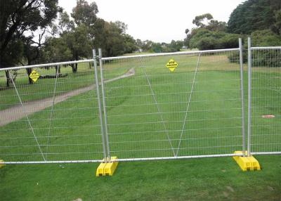 China Galvanised metal frame material portable temporary fence with brace for sale