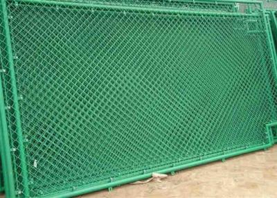 China 3mm -4mm PVC Coated Galvanized Steel Chain Link Fence with Diamond Hole 6FT Height for sale