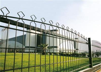 China Wrought Iron Ornaments Galvanised Steel Palisade Fencing For Garden Free Sample for sale