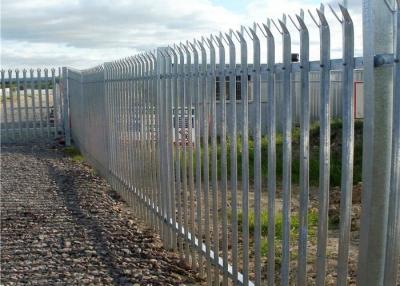 China Anti - Climb Steel Palisade Fencing With Multi - Directional Triple Spiked Top for sale