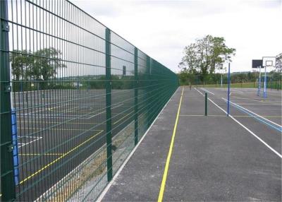 China Horizontal Double Beam Twin Wire Mesh Fencing With Electro Galvanized for sale