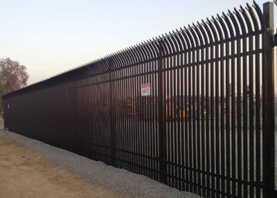 China Green Steel Palisade Fencing Panel , Welded Steel Mesh Panels Free Sample for sale