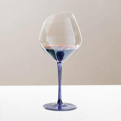 China Bleifreie trinkende Glasbecher 550ml 19 Unze angelten schillernde Wein-Gläser zu verkaufen