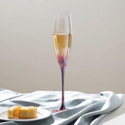 Κίνα Στόμα λοξοτμήσεων 6 Oz ιριδίζων CHAMPAGNE κόκκινος αμόλυβδος κλίσης γυαλιών 172ml προς πώληση