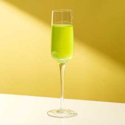 Cina Vetri di vino trasparenti scintillanti di Crystal Champagne Flutes 200ml 7 once in vendita