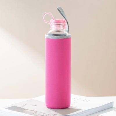 Κίνα φορητά μπουκάλια νερό γυαλιού 600ml Borosilicate 21 Oz επαναχρησιμοποιήσιμος αμόλυβδος προς πώληση