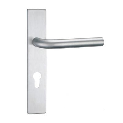 China China Manufacture Modern Hollow Entry Door Handle On Plate Stainless Steel for sale