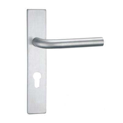 China Modern Hot Sale Modern Key Lever Handle Set Tube Stainless Steel Door Handle for sale