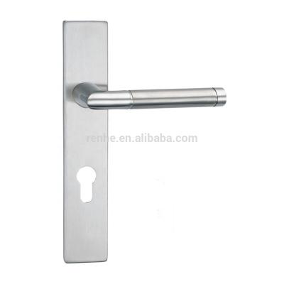 China Modern Glass Plate U Shape Hollow Pipe Stainless Steel Door Door Pull Handle for sale