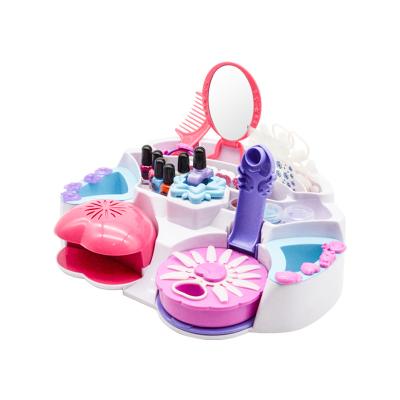 China Girl's Toy Girls The Nail Polish Set Toy With Cartoon DIY Nail Sticker Nail Care Play Set for sale