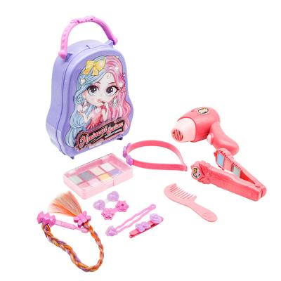 China Girl Toy Children's Cosmetics Play Set With DIY Girl Hair Design And Non-Toxic Makeup Toy for sale