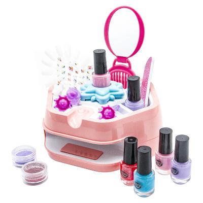 China Girl Toy DIY Kids Nail Art Machine Toy Kids Nail Art Kit Girl Nail Polish Creative for Children for sale