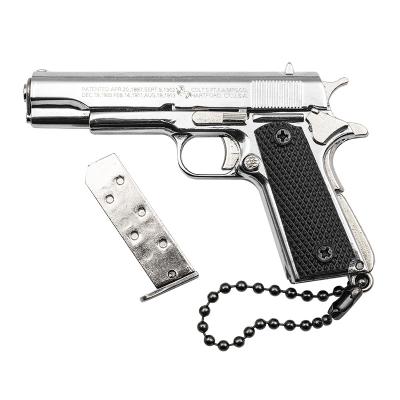 China 1:3 Metal Gun Key Chain 1911 Model Gun Key Chain Model With Detachable Toy Gift for sale